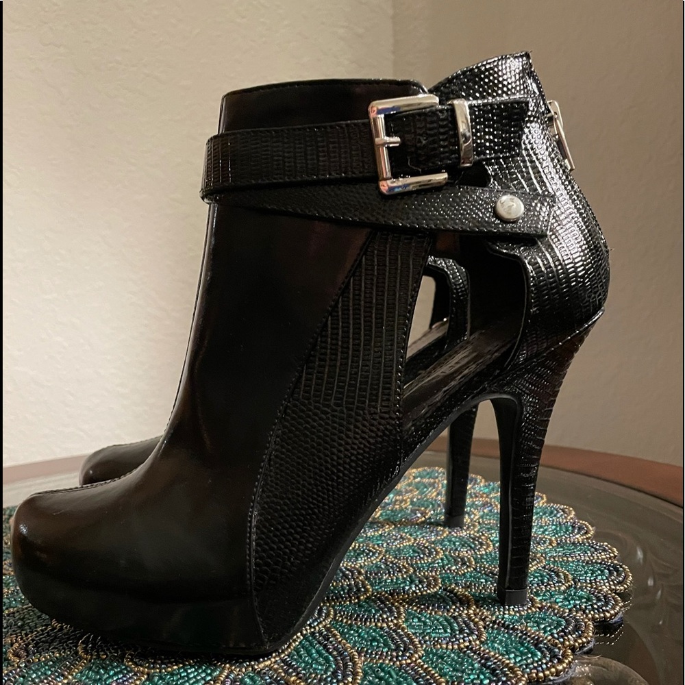 Maurices high heel cut out shoes/boots.  Size 9.